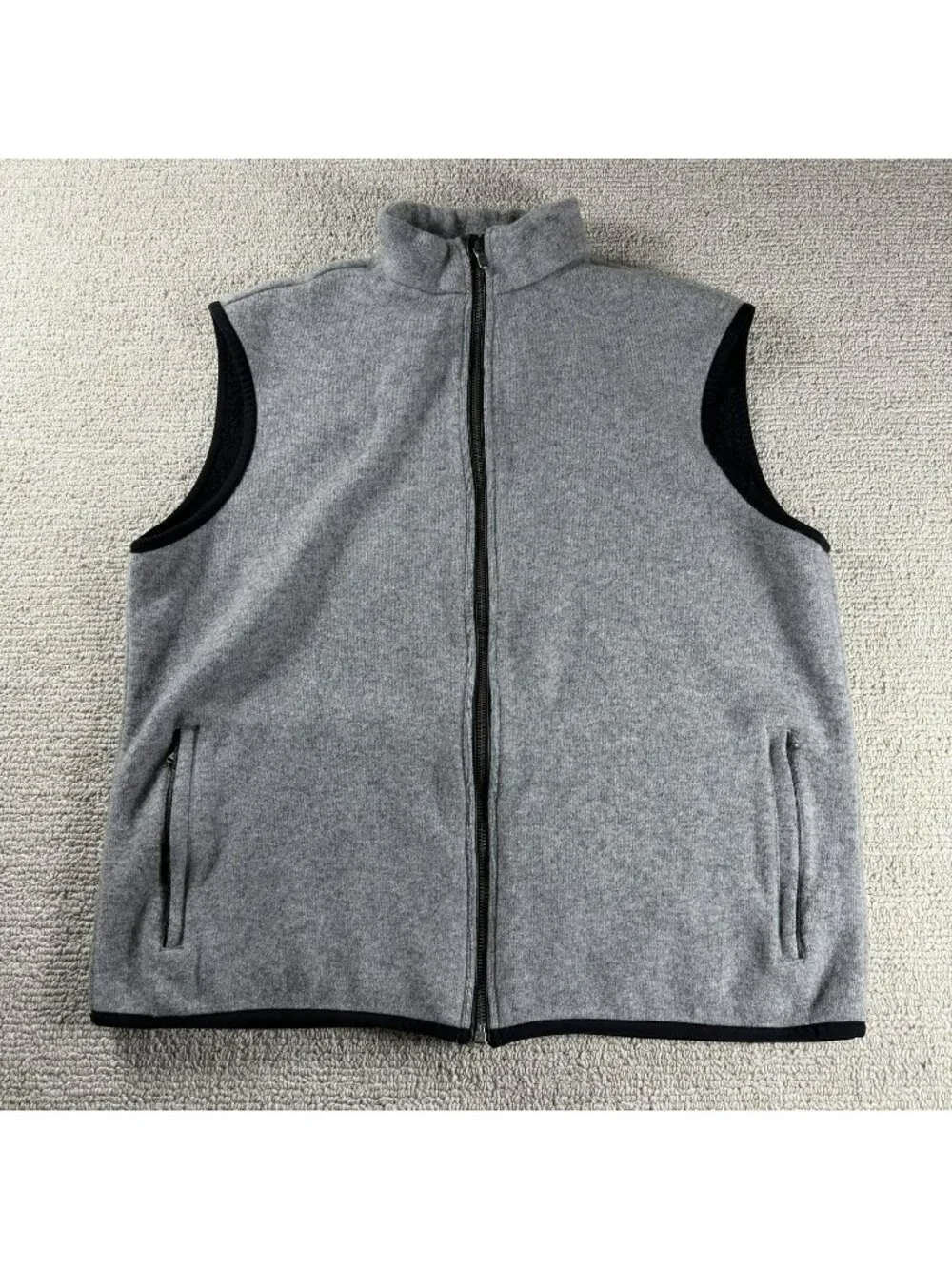 Polo Ralph Lauren Golf Full Zip Brushed Wool Sweater Vest Gray Men’s Size XL